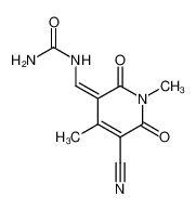 3-cyano-1,4-dimethyl-5-ureidomethylene-1H,2H,5H,6H-pyridin-2,6-dione CAS:193482-83-6 manufacturer & supplier