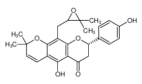 (8S)-10-((3,3-dimethyloxiran-2-yl)methyl)-5-hydroxy-8-(4-hydroxyphenyl)-2,2-dimethyl-7,8-dihydro-2H,6H-pyrano[3,2-g]chromen-6-one CAS:193485-23-3 manufacturer & supplier