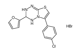 6-(4-chlorophenyl)-3-(furan-2-yl)-3,4-dihydro-2H-thiazolo[3,2-b][1,2,4,5]tetrazine hydrobromide CAS:193485-54-0 manufacturer & supplier