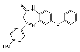 2,3-dihydro-4-[(para-methyl)phenyl]-7-phenoxy-1H-1,5-benzodiazepine-2-thione CAS:193539-69-4 manufacturer & supplier