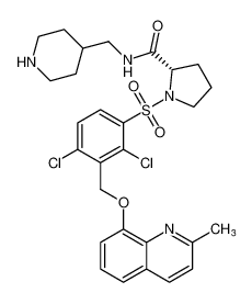 (S)-1-((2,4-dichloro-3-(((2-methylquinolin-8-yl)oxy)methyl)phenyl)sulfonyl)-N-(piperidin-4-ylmethyl)pyrrolidine-2-carboxamide CAS:193544-19-3 manufacturer & supplier