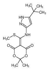 5-(((5-(tert-butyl)-1H-pyrazol-3-yl)amino)(methylthio)methylene)-2,2-dimethyl-1,3-dioxane-4,6-dione CAS:193550-26-4 manufacturer & supplier