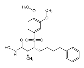 (+)-(2R,3R)-3-(3,4-Dimethoxyphenylsulfonyl)-2-methyl-7-phenylheptanoic acid hydroxyamide CAS:193550-34-4 manufacturer & supplier