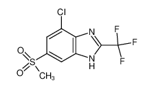 4-chloro-6-methanesulfonyl-2-trifluoromethyl-1(3)H-benzoimidazole CAS:19360-20-4 manufacturer & supplier