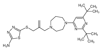 5-((2-((4-(2,6-di-tert-butylpyrimidin-4-yl)-1,4-diazepan-1-yl)methyl)allyl)thio)-1,3,4-thiadiazol-2-amine CAS:193607-90-8 manufacturer & supplier