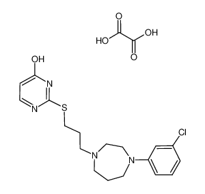 2-((3-(4-(3-chlorophenyl)-1,4-diazepan-1-yl)propyl)thio)pyrimidin-4-ol oxalate CAS:193608-66-1 manufacturer & supplier