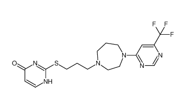 2-((3-(4-(6-(trifluoromethyl)pyrimidin-4-yl)-1,4-diazepan-1-yl)propyl)thio)pyrimidin-4(1H)-one CAS:193610-13-8 manufacturer & supplier