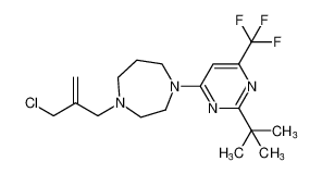 1-(2-(tert-butyl)-6-(trifluoromethyl)pyrimidin-4-yl)-4-(2-(chloromethyl)allyl)-1,4-diazepane CAS:193611-07-3 manufacturer & supplier