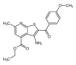 ethyl 3-amino-2-(4-methoxybenzoyl)-6-methylthieno[2,3-b]pyridine-4-carboxylate CAS:193617-13-9 manufacturer & supplier