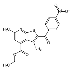 ethyl 3-amino-6-methyl-2-(4-nitrobenzoyl)thieno[2,3-b]pyridine-4-carboxylate CAS:193617-14-0 manufacturer & supplier