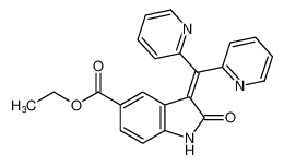 ethyl 3-(di(pyridin-2-yl)methylene)-2-oxoindoline-5-carboxylate CAS:193621-12-4 manufacturer & supplier