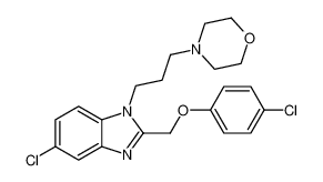 4-(3-(5-chloro-2-((4-chlorophenoxy)methyl)-1H-benzo[d]imidazol-1-yl)propyl)morpholine CAS:193625-99-9 manufacturer & supplier