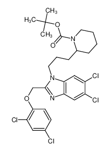 tert-butyl 2-(3-(5,6-dichloro-2-((2,4-dichlorophenoxy)methyl)-1H-benzo[d]imidazol-1-yl)propyl)piperidine-1-carboxylate CAS:193626-18-5 manufacturer & supplier