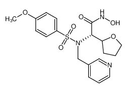 N-hydroxy-2(S)-[(4-methoxybenzenesulfonyl)(3-picolyl)amino]-2-(2-tetrahydrofuranyl)-acetamide CAS:193630-42-1 manufacturer & supplier