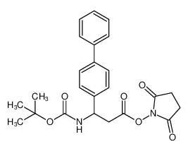 2,5-dioxopyrrolidin-1-yl 3-([1,1'-biphenyl]-4-yl)-3-((tert-butoxycarbonyl)amino)propanoate CAS:193633-61-3 manufacturer & supplier