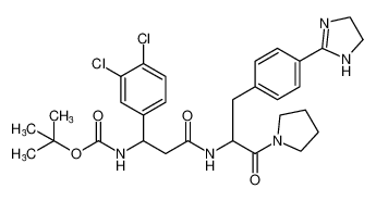 tert-butyl (1-(3,4-dichlorophenyl)-3-((3-(4-(4,5-dihydro-1H-imidazol-2-yl)phenyl)-1-oxo-1-(pyrrolidin-1-yl)propan-2-yl)amino)-3-oxopropyl)carbamate CAS:193634-10-5 manufacturer & supplier