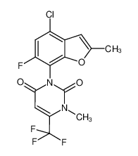 3-(4-chloro-6-fluoro-2-methylbenzofuran-7-yl)-1-methyl-6-trifluoromethyluracil CAS:193675-61-5 manufacturer & supplier