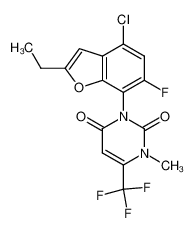 3-(4-chloro-2-ethyl-6-fluorobenzofuran-7-yl)-1-methyl-6-trifluoromethyluracil CAS:193675-62-6 manufacturer & supplier