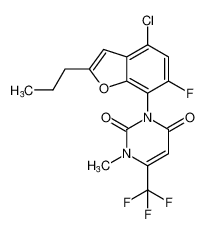 3-(4-chloro-6-fluoro-2-propylbenzofuran-7-yl)-1-methyl-6-(trifluoromethyl)pyrimidine-2,4(1H,3H)-dione CAS:193675-63-7 manufacturer & supplier