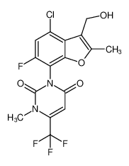 3-(4-chloro-6-fluoro-3-(hydroxymethyl)-2-methylbenzofuran-7-yl)-1-methyl-6-(trifluoromethyl)pyrimidine-2,4(1H,3H)-dione CAS:193675-99-9 manufacturer & supplier