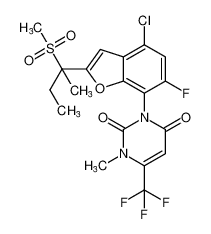 3-(4-chloro-6-fluoro-2-(2-(methylsulfonyl)butan-2-yl)benzofuran-7-yl)-1-methyl-6-(trifluoromethyl)pyrimidine-2,4(1H,3H)-dione CAS:193677-74-6 manufacturer & supplier