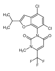 3-(4,6-dichloro-2-isopropylbenzofuran-7-yl)-1-methyl-6-(trifluoromethyl)pyrimidine-2,4(1H,3H)-dione CAS:193678-78-3 manufacturer & supplier