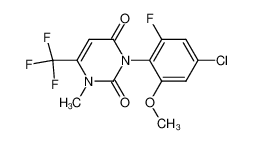 3-(4-chloro-2-fluoro-6-methoxyphenyl)-1-methyl-6-trifluoromethyluracil CAS:193679-15-1 manufacturer & supplier