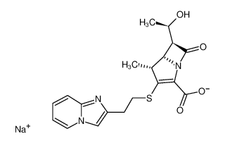 sodium (4R,5S,6S)-6-[(R)-1-hydroxyethyl]-3-[2-(imidazo[1,2-a]pyridin-2-yl)ethylthio]-4-methyl-7-oxo-1-azabicyclo[3.2.0]hept-2-ene-2-carboxylate CAS:193682-56-3 manufacturer & supplier