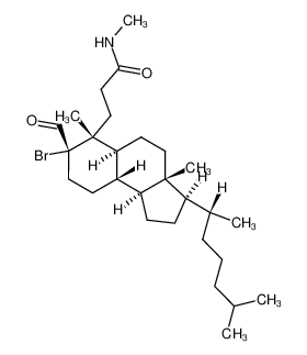 3-[(3R,3aR,5aS,6R,7S,9aS,9bS)-7-Bromo-3-((R)-1,5-dimethyl-hexyl)-7-formyl-3a,6-dimethyl-dodecahydro-cyclopenta[a]naphthalen-6-yl]-N-methyl-propionamide CAS:193684-45-6 manufacturer & supplier