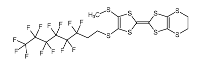 2-(4-(methylthio)-5-((3,3,4,4,5,5,6,6,7,7,8,8,8-tridecafluorooctyl)thio)-1,3-dithiol-2-ylidene)-5,6-dihydro-[1,3]dithiolo[4,5-b][1,4]dithiine CAS:193686-72-5 manufacturer & supplier