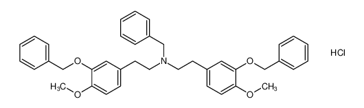 Benzeneethanamine,4-methoxy-N-[2-[4-methoxy-3-(phenylmethoxy)phenyl]ethyl]-3-(phenylmethoxy)-N-(phenylmethyl)-, hydrochloride CAS:19373-66-1 manufacturer & supplier