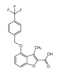 3-methyl-4-((4-(trifluoromethyl)benzyl)oxy)benzofuran-2-carboxylic acid CAS:193738-34-0 manufacturer & supplier