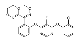 (E)-1-(2-{[6-(2-Chlorophenoxy)-5-fluoro-4-pyrimidinyl]oxy}phenyl) -1-(5,6-dihydro-1,4,2-dioxazin-3-yl)-N-methoxymethanimine CAS:193740-76-0 manufacturer & supplier