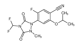 4-(4-(difluoromethyl)-2-methyl-3,5-dioxo-1,2,4-triazolidin-1-yl)-5-fluoro-2-isopropoxybenzonitrile CAS:193745-13-0 manufacturer & supplier