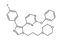 4-(3-(4-(4-fluorophenyl)-5-(2-phenoxypyrimidin-4-yl)-1H-imidazol-1-yl)propyl)morpholine CAS:193745-92-5 manufacturer & supplier