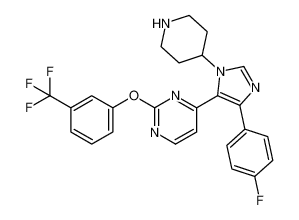 4-(4-(4-fluorophenyl)-1-(piperidin-4-yl)-1H-imidazol-5-yl)-2-(3-(trifluoromethyl)phenoxy)pyrimidine CAS:193746-03-1 manufacturer & supplier