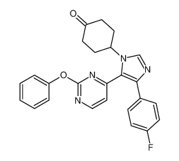 4-(4-(4-fluorophenyl)-5-(2-phenoxypyrimidin-4-yl)-1H-imidazol-1-yl)cyclohexan-1-one CAS:193746-13-3 manufacturer & supplier