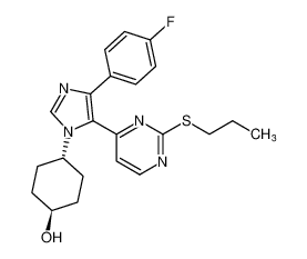 (1r,4r)-4-(4-(4-fluorophenyl)-5-(2-(propylthio)pyrimidin-4-yl)-1H-imidazol-1-yl)cyclohexan-1-ol CAS:193747-12-5 manufacturer & supplier