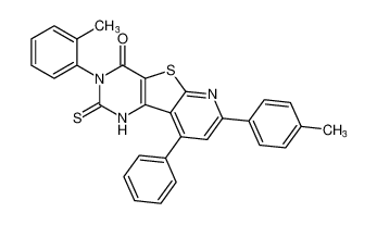 9-phenyl-2-thioxo-3-(o-tolyl)-7-(p-tolyl)-2,3-dihydropyrido[3',2':4,5]thieno[3,2-d]pyrimidin-4(1H)-one CAS:193748-80-0 manufacturer & supplier