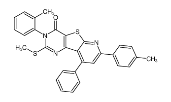 2-(methylthio)-9-phenyl-3-(o-tolyl)-7-(p-tolyl)pyrido[3',2':4,5]thieno[3,2-d]pyrimidin-4(3H)-one CAS:193749-15-4 manufacturer & supplier