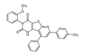 3-(2-methoxyphenyl)-9-phenyl-2-thioxo-7-(p-tolyl)-2,3-dihydropyrido[3',2':4,5]thieno[3,2-d]pyrimidin-4(1H)-one CAS:193749-27-8 manufacturer & supplier