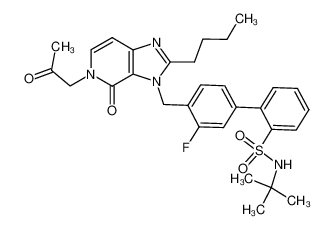 4'-[2-Butyl-4-oxo-5-(2-oxo-propyl)-4,5-dihydro-imidazo[4,5-c]pyridin-3-ylmethyl]-3'-fluoro-biphenyl-2-sulfonic acid tert-butylamide CAS:193753-00-3 manufacturer & supplier