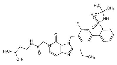 2-[3-(2'-tert-Butylsulfamoyl-3-fluoro-biphenyl-4-ylmethyl)-4-oxo-2-propyl-3,4-dihydro-imidazo[4,5-c]pyridin-5-yl]-N-(3-methyl-butyl)-acetamide CAS:193753-14-9 manufacturer & supplier