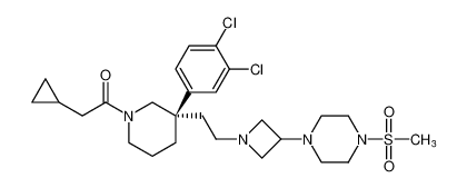 (S)-2-cyclopropyl-1-(3-(3,4-dichlorophenyl)-3-(2-(3-(4-(methylsulfonyl)piperazin-1-yl)azetidin-1-yl)ethyl)piperidin-1-yl)ethan-1-one CAS:193755-50-9 manufacturer & supplier