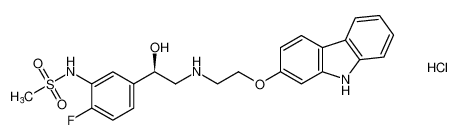 (R)-N-(5-(2-((2-((9H-carbazol-2-yl)oxy)ethyl)amino)-1-hydroxyethyl)-2-fluorophenyl)methanesulfonamide hydrochloride CAS:193761-22-7 manufacturer & supplier