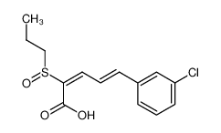 5-(3-chlorophenyl)-2-(propylsulfinyl)penta-2,4-dienoic acid CAS:19377-22-1 manufacturer & supplier