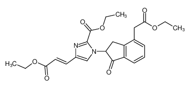 ethyl (E)-1-(4-(2-ethoxy-2-oxoethyl)-1-oxo-2,3-dihydro-1H-inden-2-yl)-4-(3-ethoxy-3-oxoprop-1-en-1-yl)-1H-imidazole-2-carboxylate CAS:193814-02-7 manufacturer & supplier