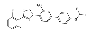 4-(4'-((difluoromethyl)thio)-3-methyl-[1,1'-biphenyl]-4-yl)-2-(2,6-difluorophenyl)-4,5-dihydrooxazole CAS:193814-57-2 manufacturer & supplier