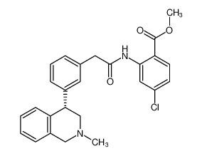 methyl (S)-4-chloro-2-(2-(3-(2-methyl-1,2,3,4-tetrahydroisoquinolin-4-yl)phenyl)acetamido)benzoate CAS:193819-34-0 manufacturer & supplier