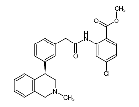 methyl (R)-4-chloro-2-(2-(3-(2-methyl-1,2,3,4-tetrahydroisoquinolin-4-yl)phenyl)acetamido)benzoate CAS:193819-35-1 manufacturer & supplier